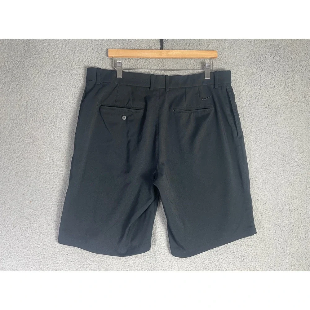 Nike Golf Dri-FIT Shorts Mens 36 Black Flat Front Performance Athletic